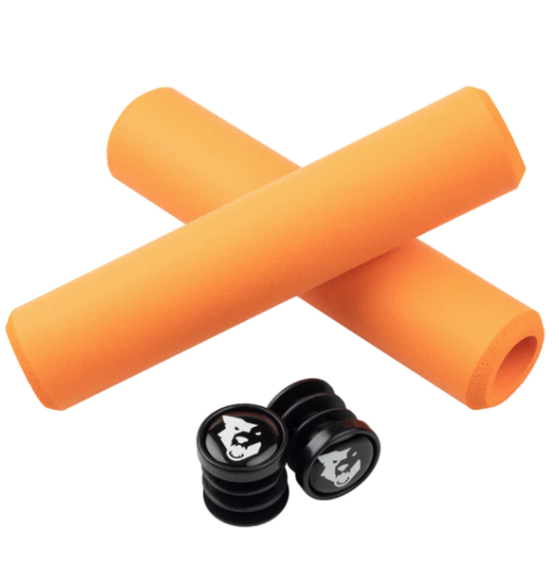 Wolf Tooth Razer 5mm Mountain Bike Grips in Orange