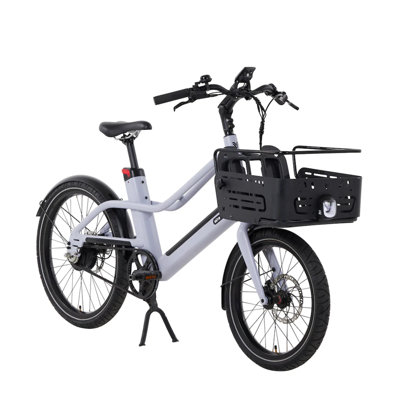 Vvolt Slice Lite Electric Bike in Twightlight w/ Front Rack