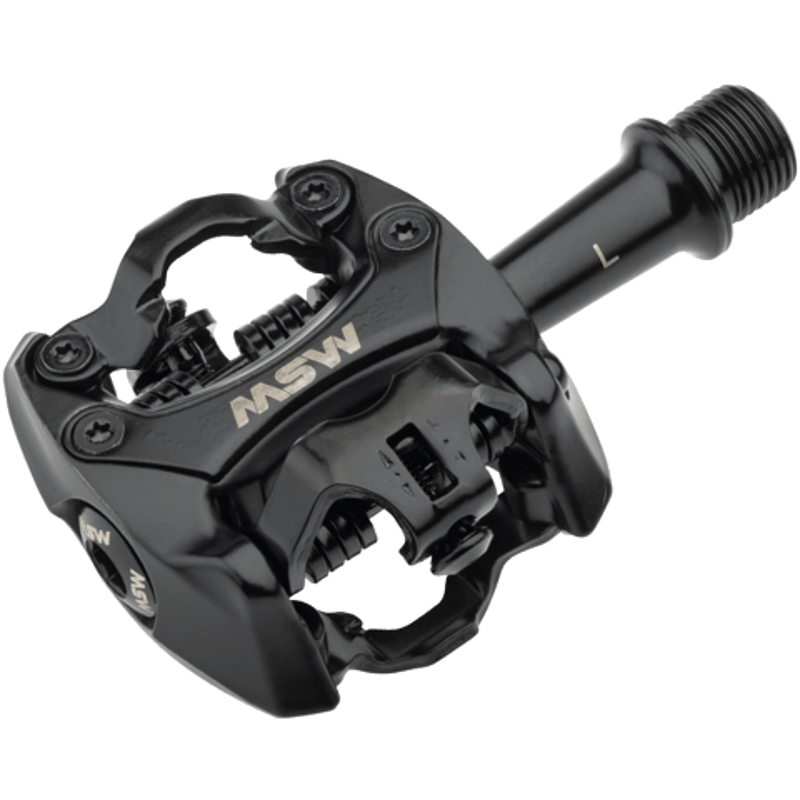 MSW Flash II Pedals Dual Sided Clipless in Black