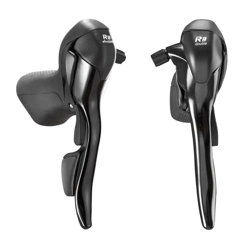 Microshift R8 Drop Bar Shift Lever Set 2 x 8-Speed Shimano Compatible