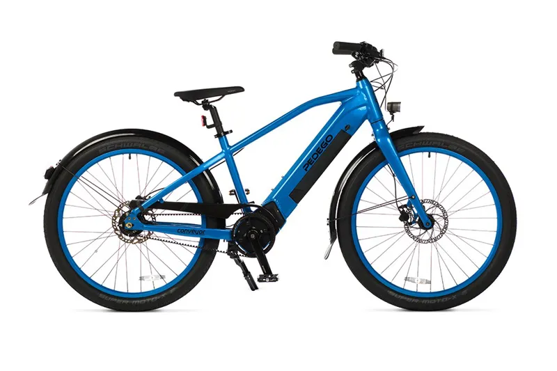 Pedego Conveyor Belt Drive Electric Bike in Blue-1