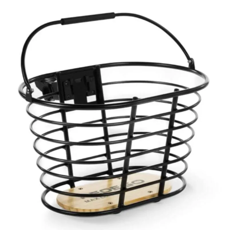 Pedego Front Aluminum Basket in Black