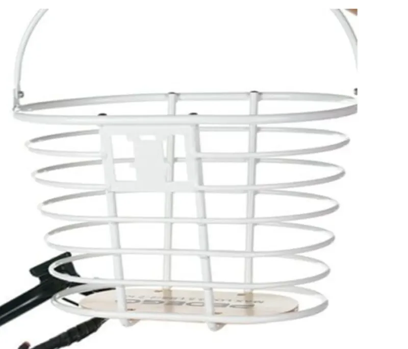 Pedego Front Aluminum Basket in White