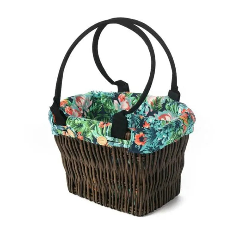 Pedego Tropics Basket Liner for Aluminum Basket in Green-1