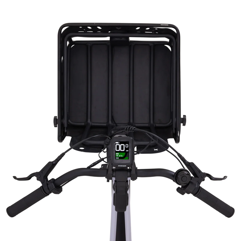 Vvolt Slice Lite Electric Bike in Twightlight w/ Front Rack-1