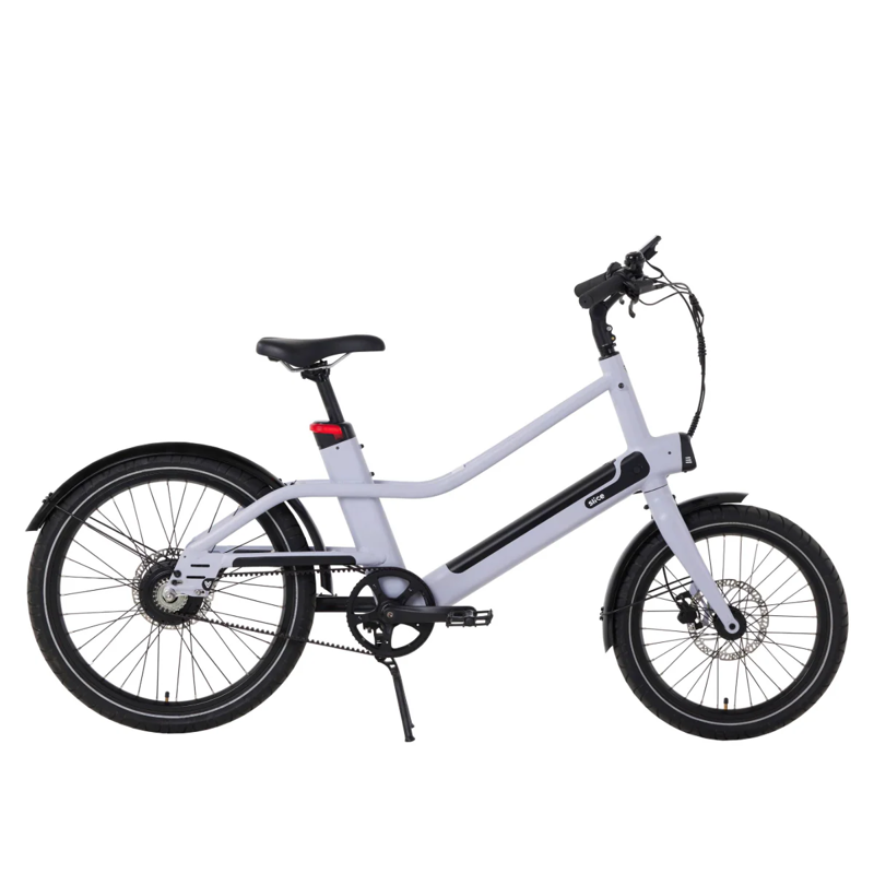 Vvolt Slice Lite Electric Bike in Twightlight w/ Front Rack-2