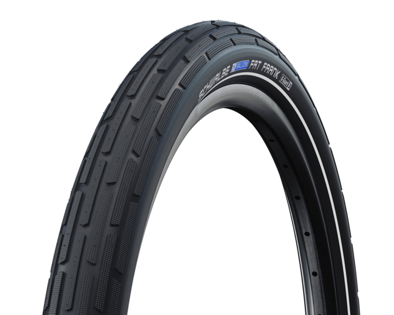 Schwalbe Fat Frank 26 Inch Tire in Black+Reflex